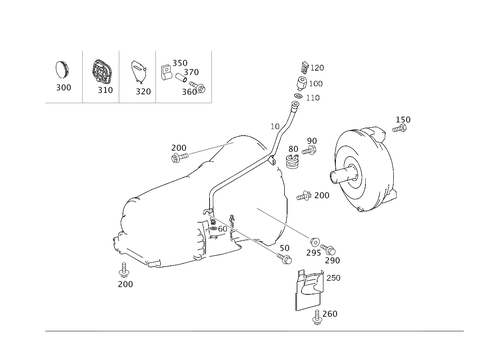 Attached Parts for Transmission, Oil Filler Pipe for 2001 Mercedes-Benz C240 #0