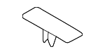 871143K000 - Body: Lift Gate Glass Stopper for Hyundai Image
