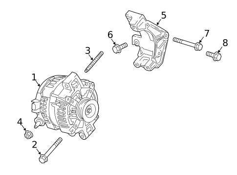 Alternator for 2017 Cadillac CT6 #0
