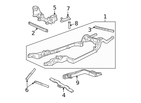Frame & Components for 2005 Lincoln Town Car #0