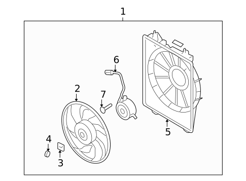 Cooling Fan for 2012 Hyundai Veracruz #0