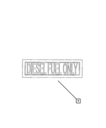 68235715AB - Labels: Diesel Fuel Only Label for Ram: 2500 Image