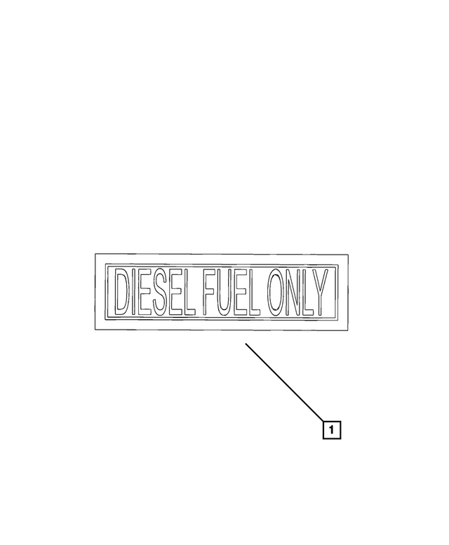 68235715AB - Labels: Diesel Fuel Only Label for Mopar Image