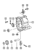 5159137AA - NSG370; 6-Speed; Manual Transmission: Transmission Housing for Dodge: Nitro | Jeep: Liberty, Wrangler Image