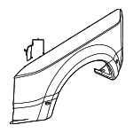 PC3Z16312AAPTM - Body: Wheel Flare for Ford Image