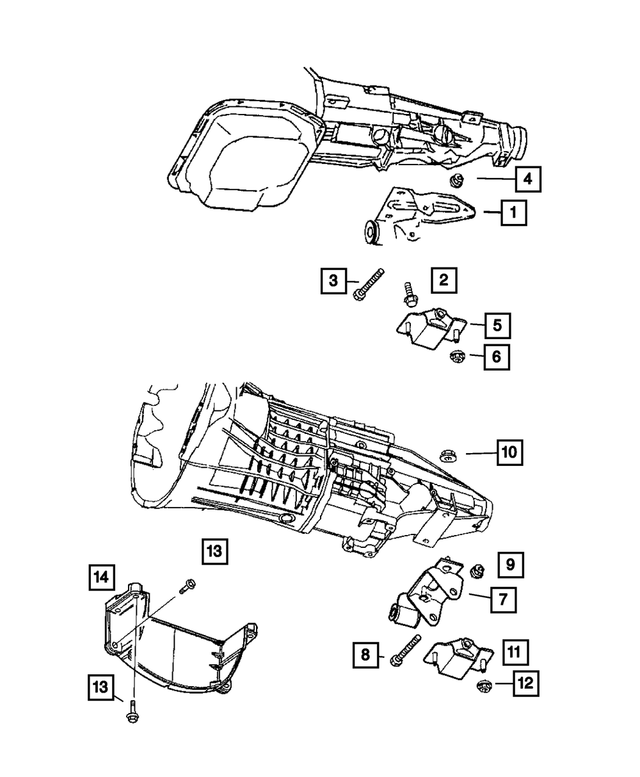6101510 - Engine Mounting: Flange Lock Nut for Mopar Image