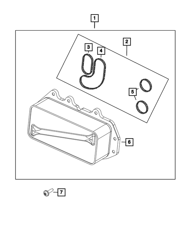68550988AA - Engine: O Ring Kit for Mopar Image