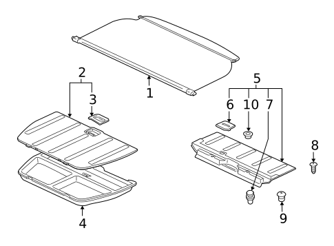 Interior Trim - Rear Body for 2025 Mitsubishi Outlander Sport #11
