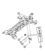 4656513AA - Front Suspension &amp; Drive: Stabilizer Bar Clamp for Mopar Image