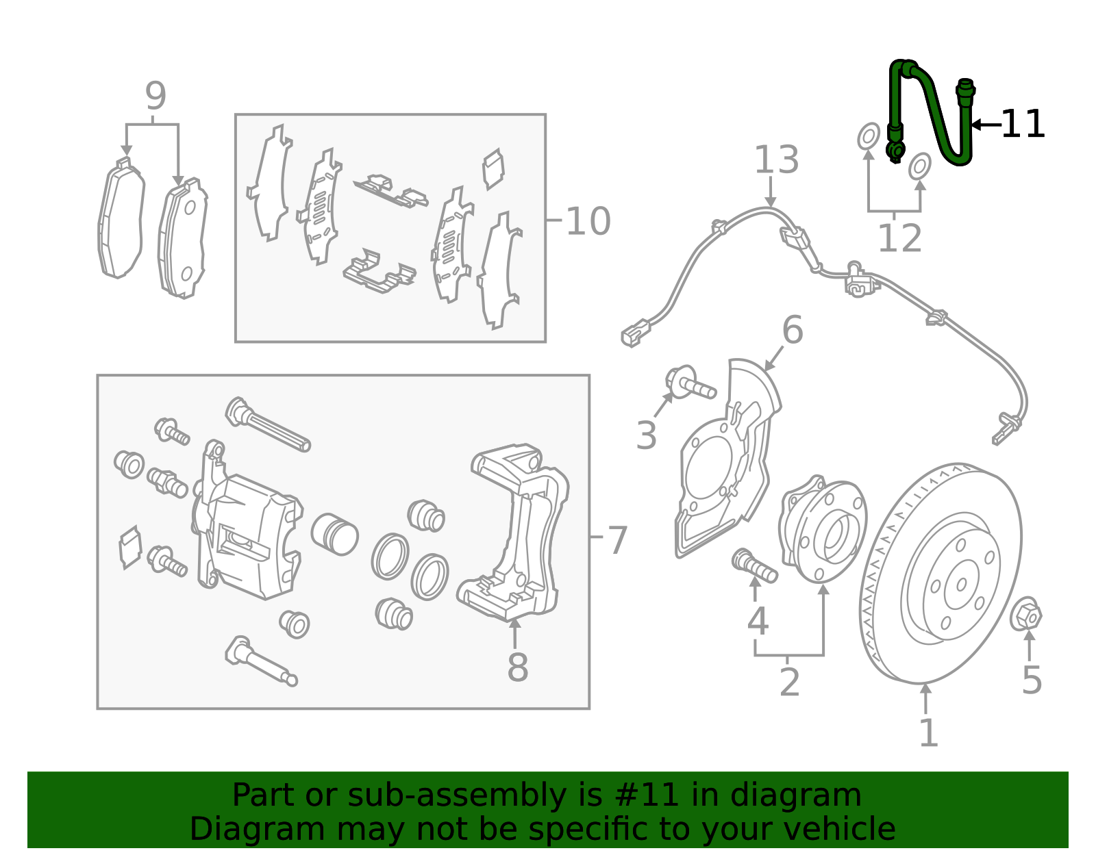 2014-2018 Mazda 3 Brake Hydraulic Hose B45A-43-980A | OEM Parts Online