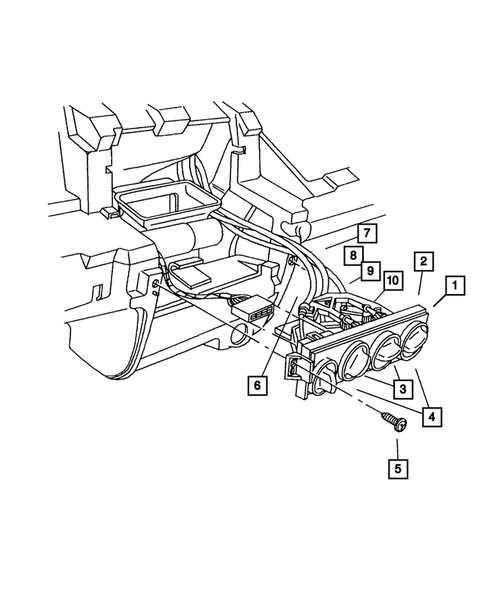 Air Conditioner and Heater Controls for 2001 Chrysler PT Cruiser #0