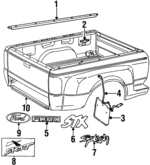 F67Z8342528B - Body: Decal for Ford: Ranger Image
