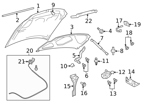 Hood & Components for 2015 Ford Expedition #0