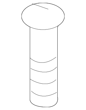 823661610 - : Cowl Extension Bolt for Nissan: 350Z, Altima Image