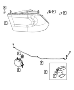 L09005SL - Electrical: Headlamp Bulb, Right for Dodge: Durango | Ram: 1500, 1500 Classic, 2500, 3500 Image
