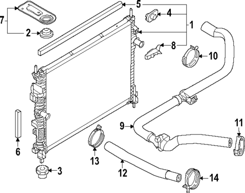 Radiator & Components for 2025 Ford Mustang #0