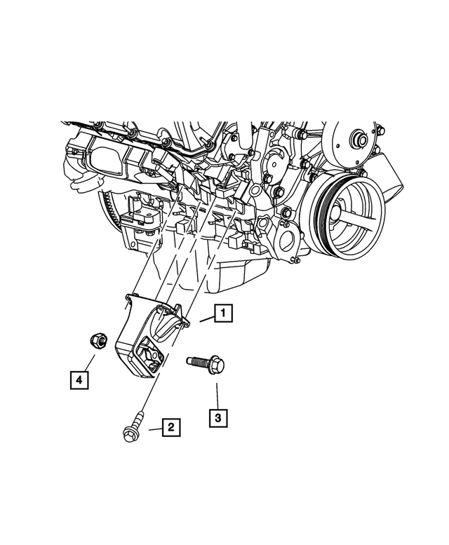 6508081AA - Engine Mounting: Hex Head Screw And Washer for Mopar Image image