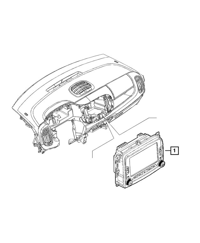 « 6WN72LXHAA –  : Multi Media Radio pour Mopar Image »