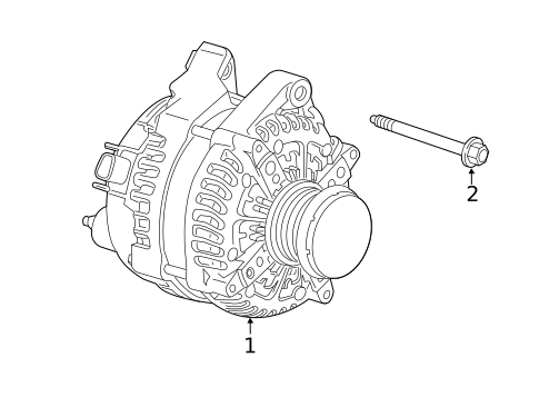 Alternator for 2016 Cadillac CTS #1