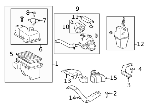Air Intake for 2010 Toyota Highlander #1