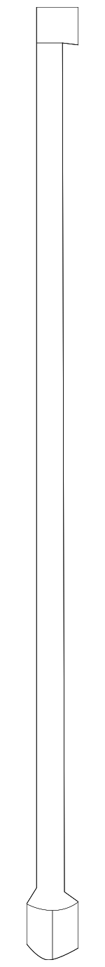 28215ZV00A - : Antenna Mast for Nissan: NV1500, NV2500, NV3500, TITAN, TITAN XD Image