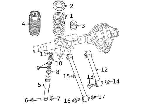 Rear Suspension for 2016 Ram 3500 #1