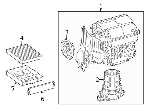 Blower Motor & Fan for 2022 Toyota Prius AWD-e #0