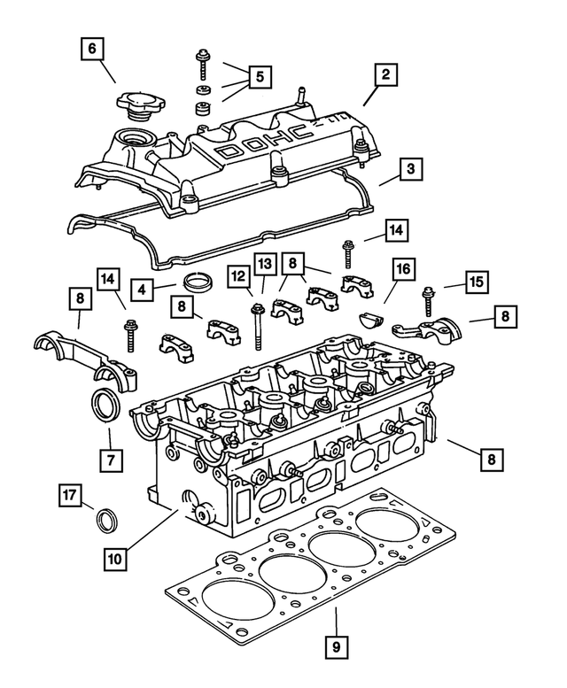 RL667088AB - Engine 2.0L Four Cylinder: Cylinder Head for Mopar Image