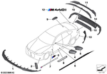 51118081686 - : Trim On Grille, Side, Right for BMW Image