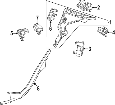 Interior Trim - Quarter Panels for 2025 Mercedes-Benz C43 AMG #0