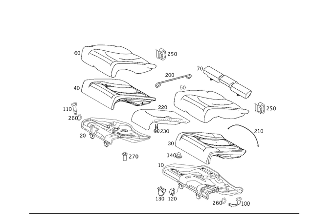 2039240201 - : Suspension for Mercedes-Benz Image