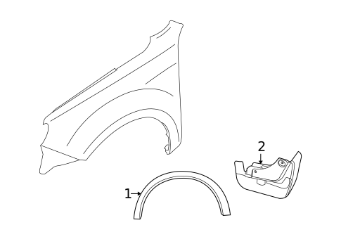 Exterior Trim - Fender for 2013 Subaru Forester #0