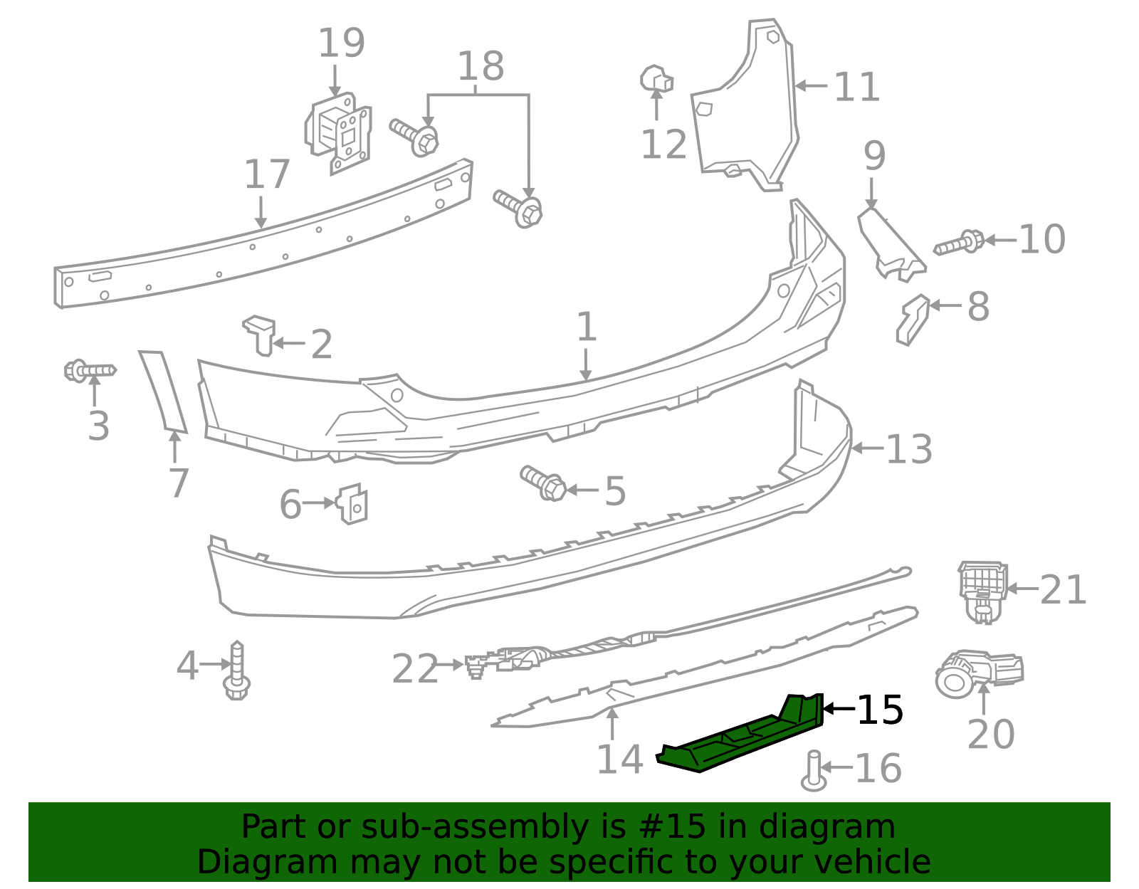 2016-2018 Toyota RAV4 Valance Panel Cap 58724-0R040 | Toyota Parts Center
