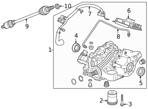 Axle & Differential for 2017 Buick LaCrosse #0