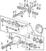 F3LY4010A - Universals &amp; Rear Axle: Axle Housing for Lincoln: Mark VIII Image