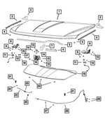 6105096AA - Body Sheet Metal Except Doors: Hex Head Screw for Chrysler: 200 | Dodge: Avenger, Caliber, Charger Daytona, Dart, Durango, Journey | Jeep: Cherokee, Compass, Grand Cherokee, Grand Cherokee L, Grand Cherokee WK, Patriot, Wagoneer S | Ram: 1500, ProMaster 1500, ProMaster 2500, ProMaster 3500 Image