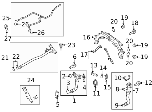 Hoses & Lines for 2016 Porsche Panamera #4