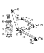 52109891AE - Rear Suspension: Rear Coil Spring for Dodge: Nitro | Jeep: Liberty Image