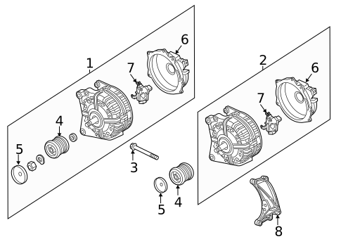 Alternator for 2014 Audi S5 #3