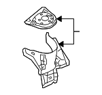 641408J030 - Body: Apron Rear Panel for Nissan Image