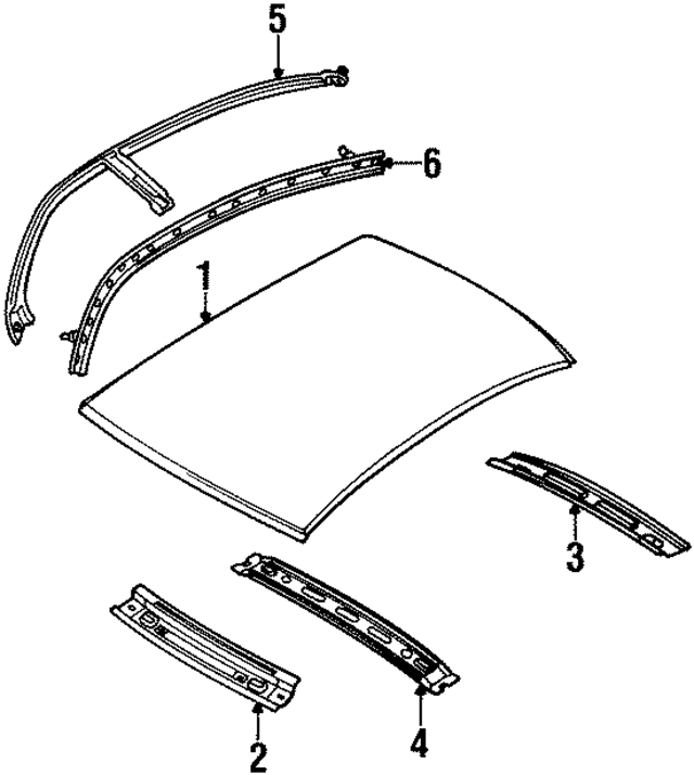4888946AB - Body: Roof Panel for Mopar Image
