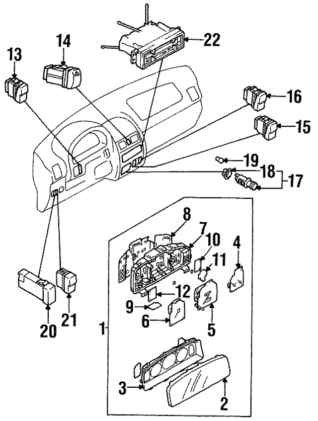 LB8261190C - : Dash Control Unit for Mazda Image