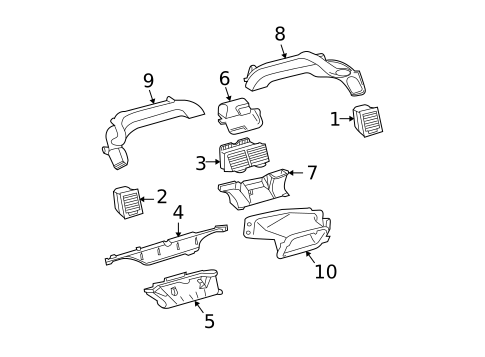 Ducts for 2005 Scion tC #0