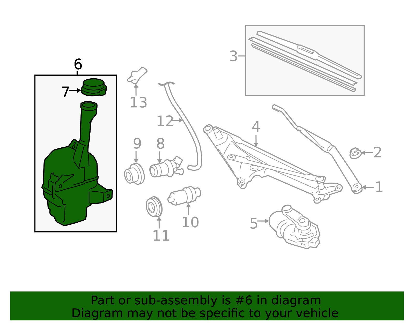 85315-33300 - Washer Fluid Reservoir 2007-2011 Toyota Camry | Longo ...