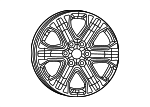 4755409AB - : Wheel, Alloy for Jeep: Grand Wagoneer, Grand Wagoneer L, Wagoneer, Wagoneer L Image
