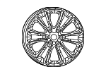 4755412AB - Suspension: Wheel, Alloy for Jeep: Grand Wagoneer, Grand Wagoneer L, Wagoneer, Wagoneer L Image