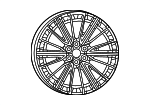 4755413AA - : Wheel, Alloy for Jeep: Grand Wagoneer, Grand Wagoneer L, Wagoneer, Wagoneer L Image