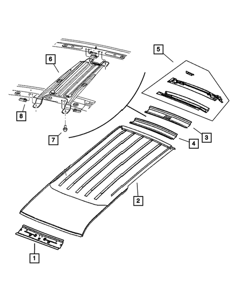 Roof Panels for 2002 Dodge Durango #0