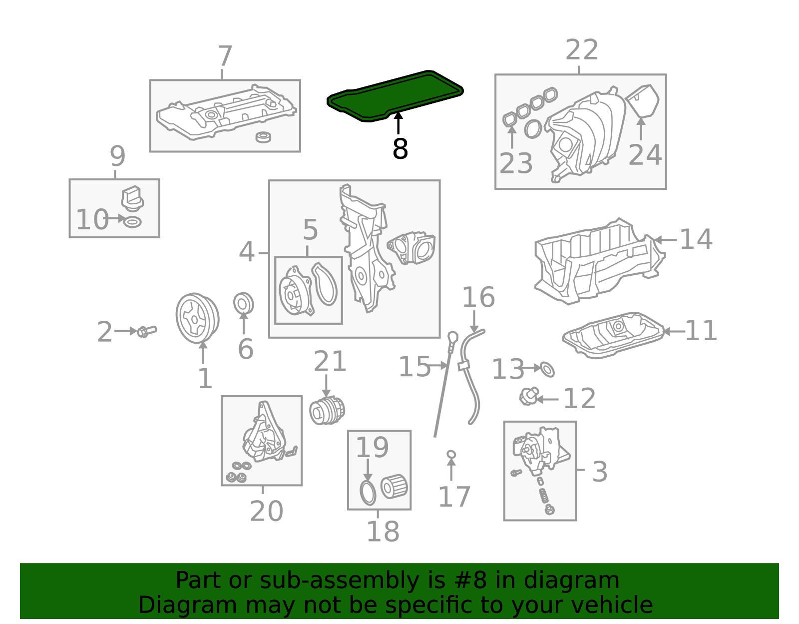2008-2014 Scion xD Valve Cover Gasket 11213-37031 | Toyota Parts
