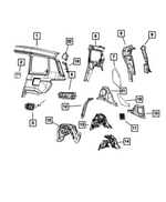 68541877AA - Body Sheet Metal Except Doors: Body Side Aperture Rear Panel, Left for Mopar Image